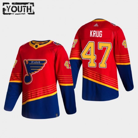 Dětské Hokejový Dres St. Louis Blues Dresy Torey Krug 47 2020-21 Reverse Retro Authentic